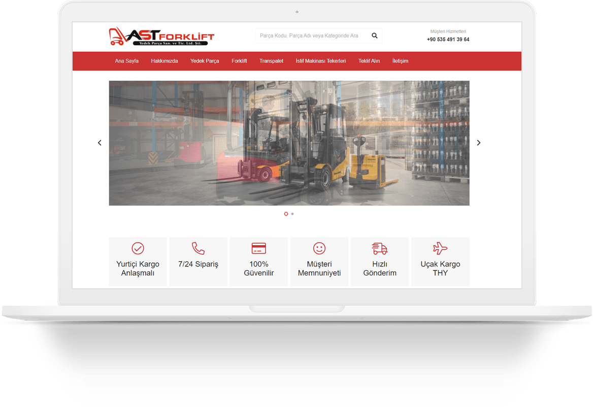 ast forklift wordpress web tasarim