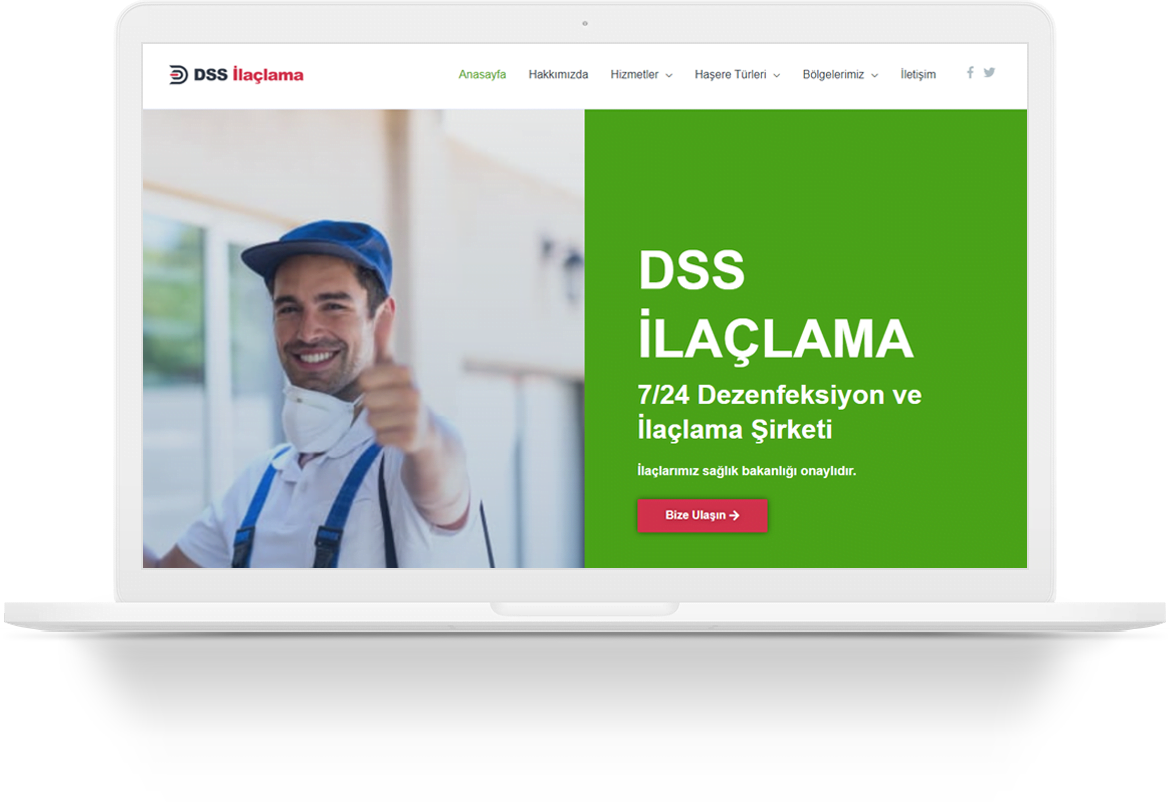 dss pest control wordpress web tasarim