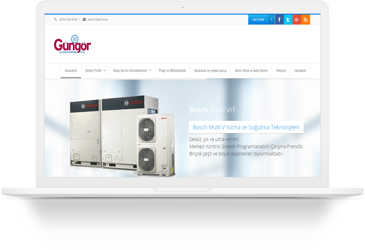gungor air conditioning wordpress web tasarim