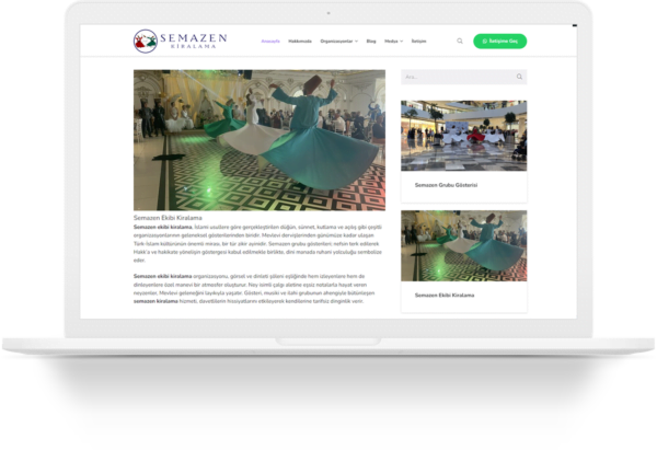 semazen kiralama wordpress web tasarim